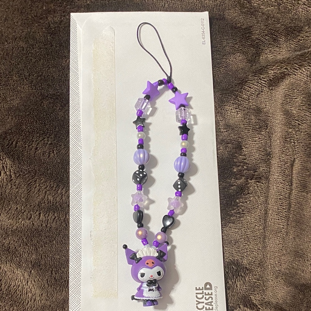 Hello Kitty Kuromi Purple and Black Phone Accessory